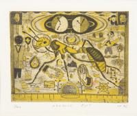 A Group of Four Prints ( Atomic Ant; Transformation of the (June Whore), 95; Wasp at Twilight, 97; and Cicada Making Rain, 96)