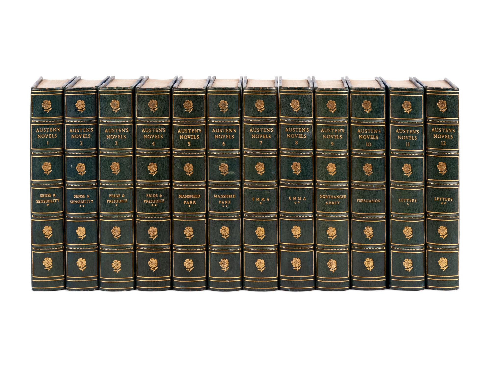 [BINDINGS]. AUSTEN, Jane (1775-1817). Novels . Edinburgh: John Grant, 1911-1912.