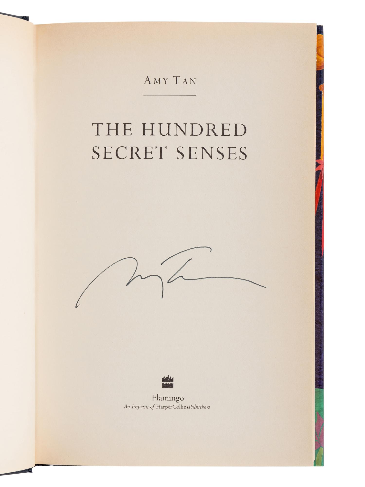 TAN, Amy (b. 1952). A group of 5 SIGNED OR INSCRIBED works by Tan, comprising: