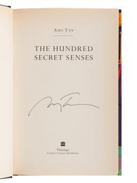 TAN, Amy (b. 1952). A group of 5 SIGNED OR INSCRIBED works by Tan, comprising:
