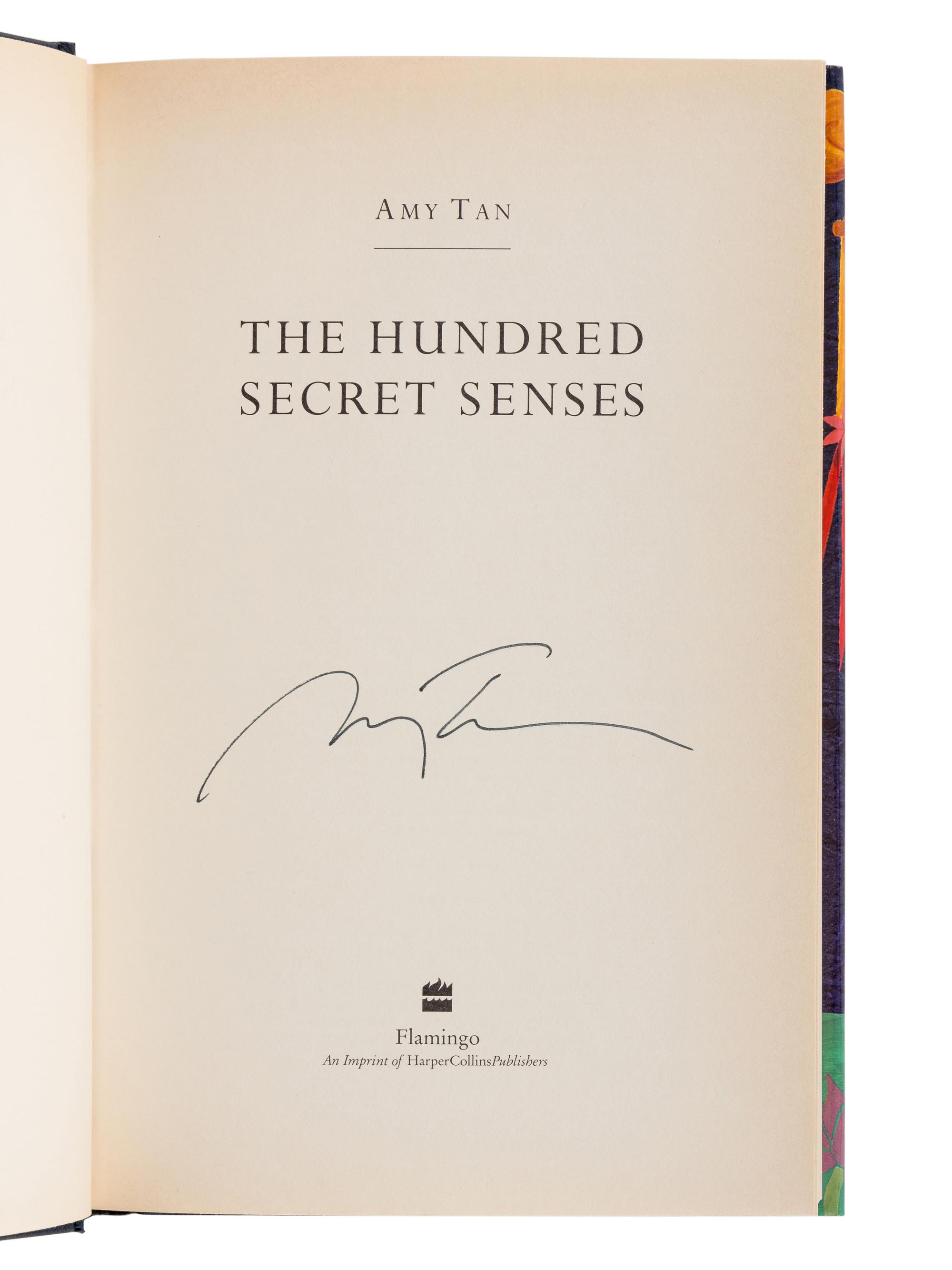 TAN, Amy (b. 1952). A group of 5 SIGNED OR INSCRIBED works by Tan, comprising: