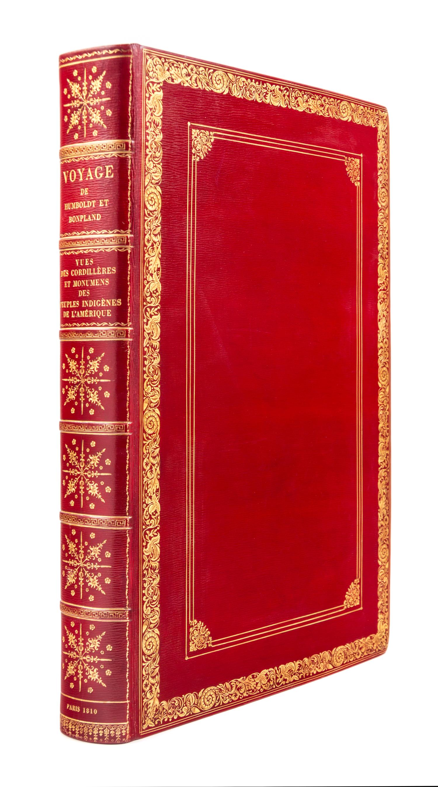 HUMBOLDT & BONPLAND. Vues des Cordillères. PARIS, 1810. FIRST EDITION, AN UNRECORDED ISSUE WITH THE TEXT PRINTED ON VELLUM.