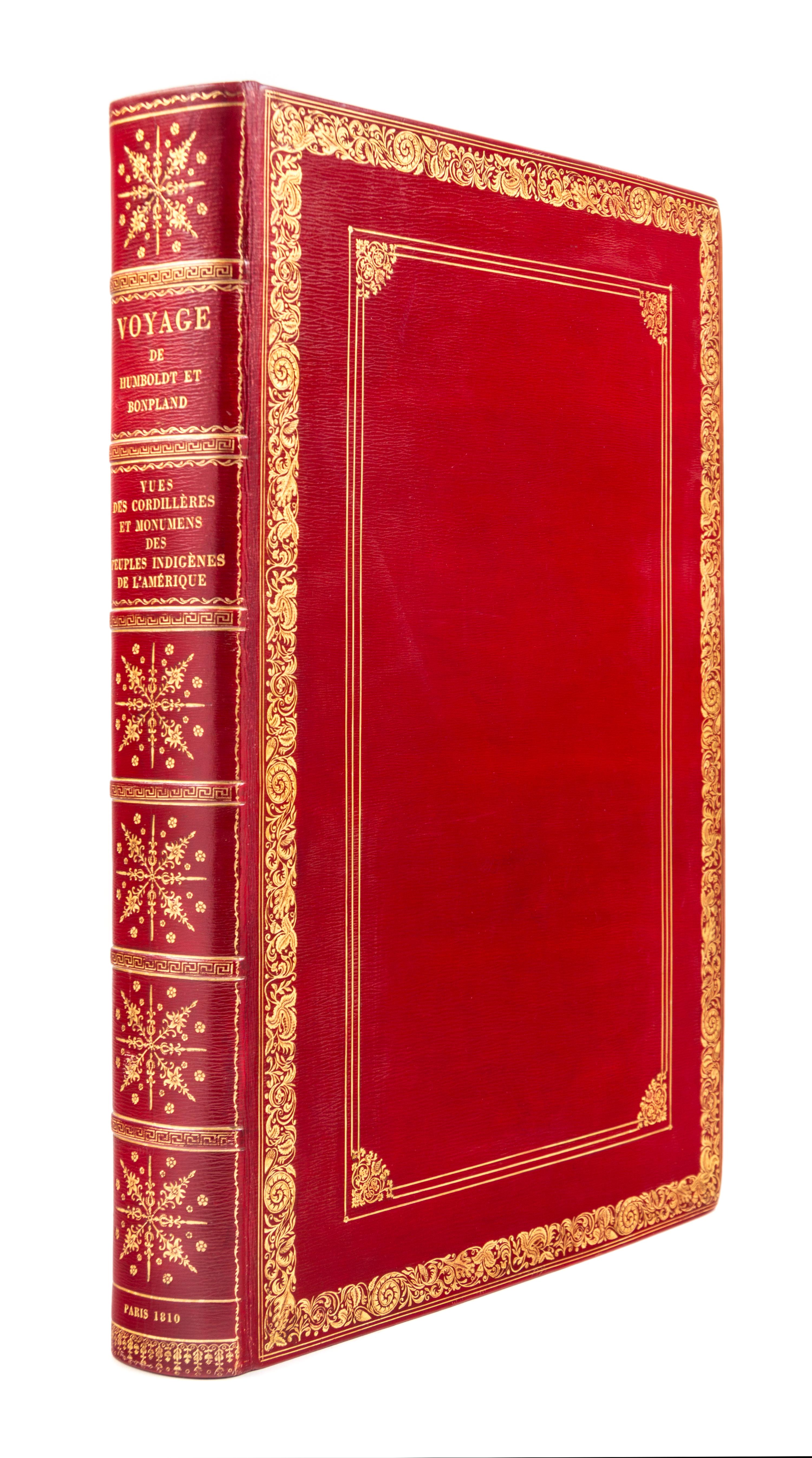 HUMBOLDT & BONPLAND. Vues des Cordillères. PARIS, 1810. FIRST EDITION, AN UNRECORDED ISSUE WITH THE TEXT PRINTED ON VELLUM.