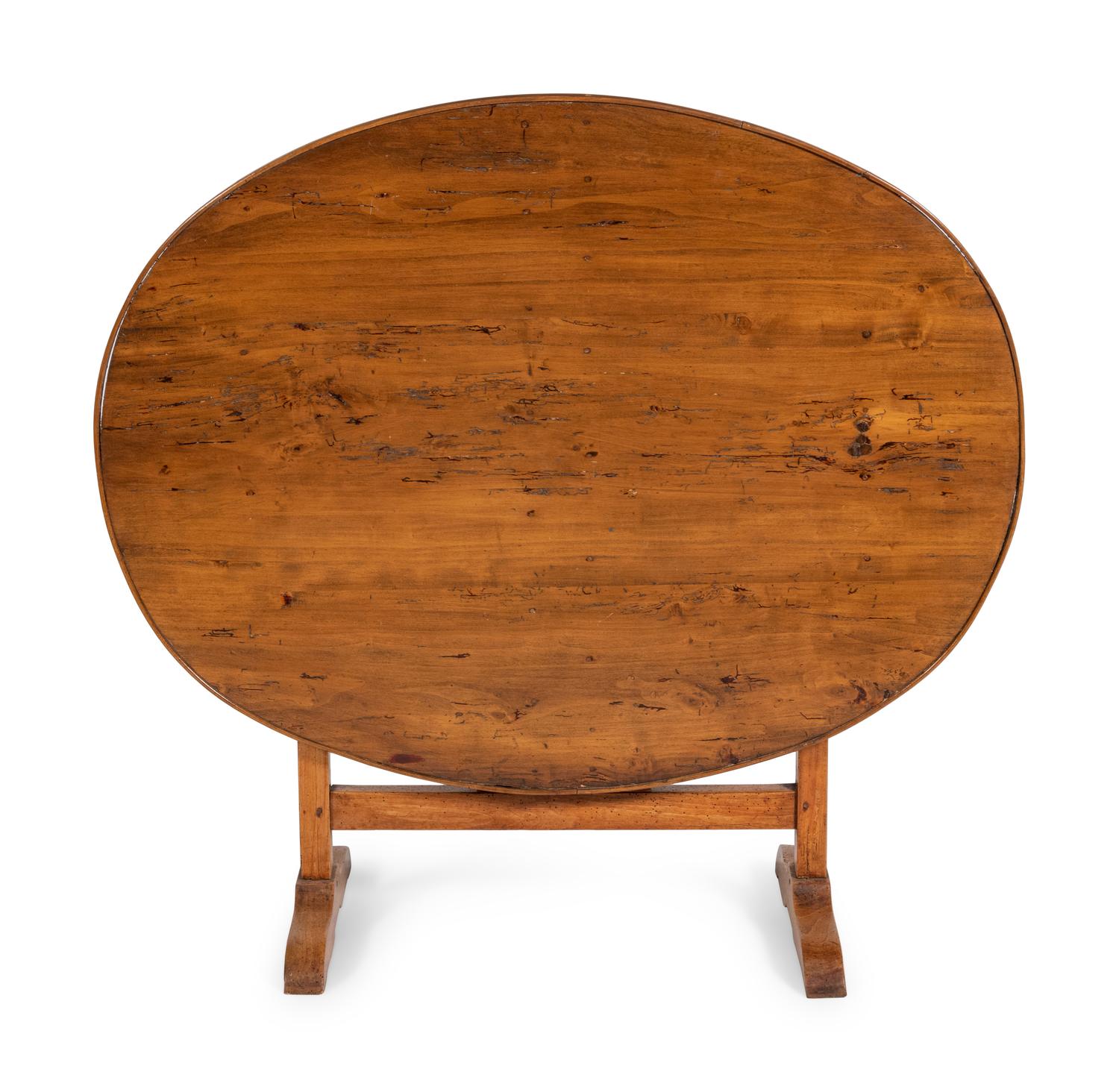 A French Fruitwood Wine Tasting Tilt-Top Table