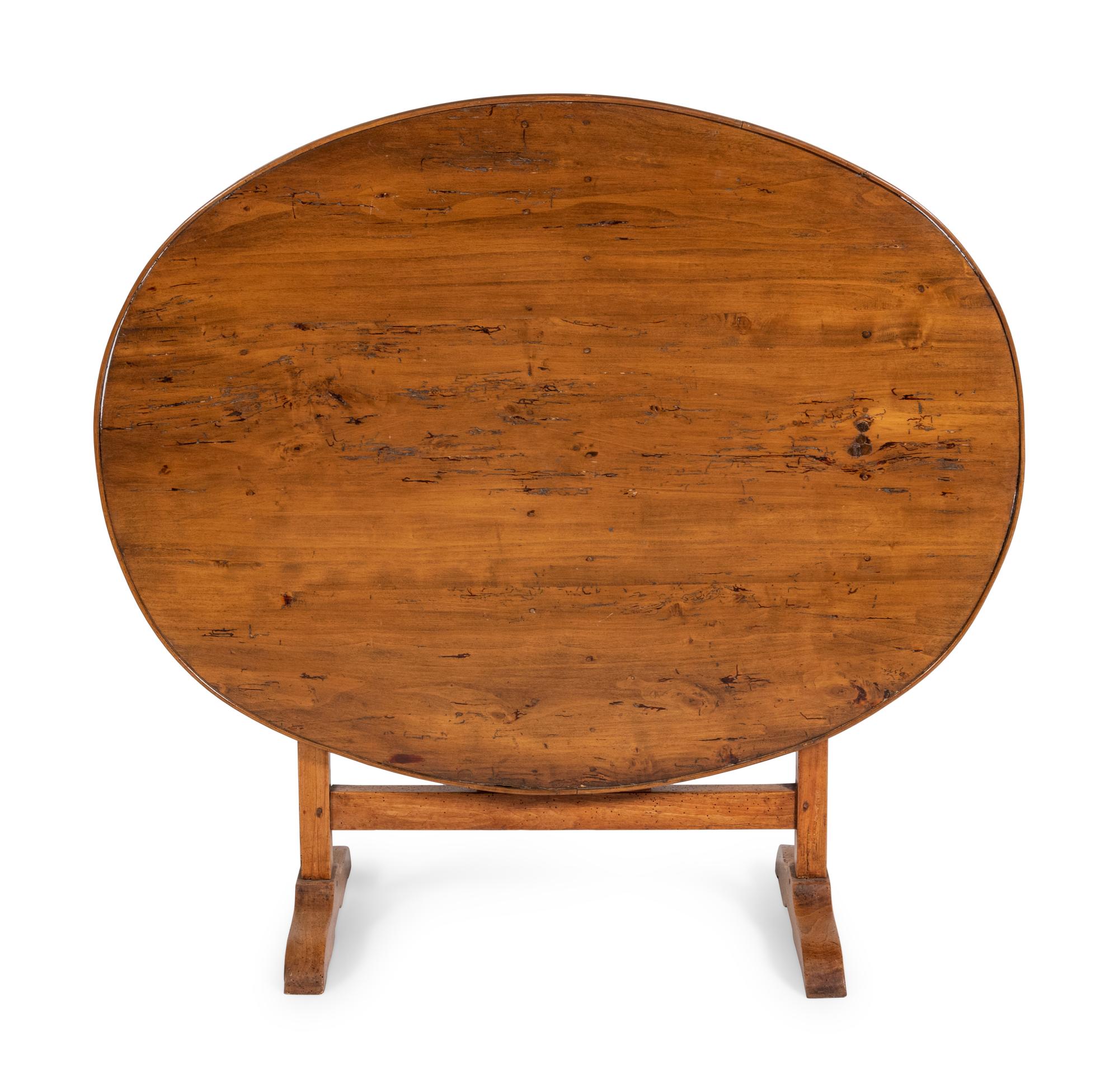 A French Fruitwood Wine Tasting Tilt-Top Table