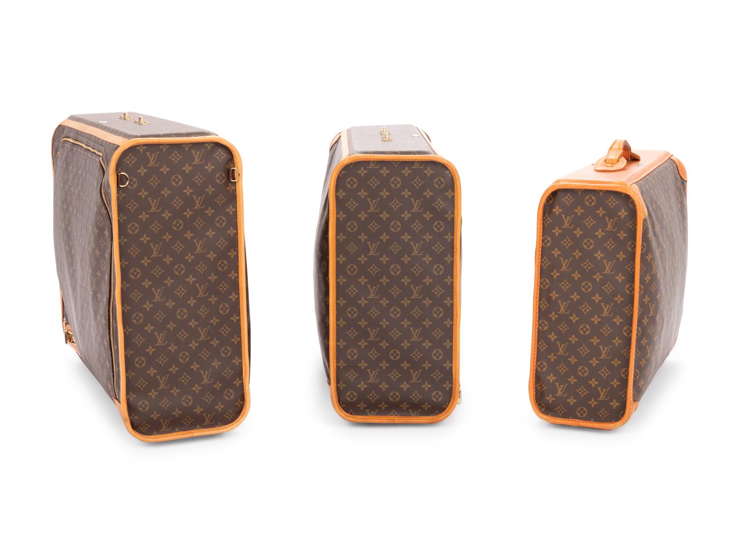 Three Louis Vuitton Suitcases, 1970-1980s