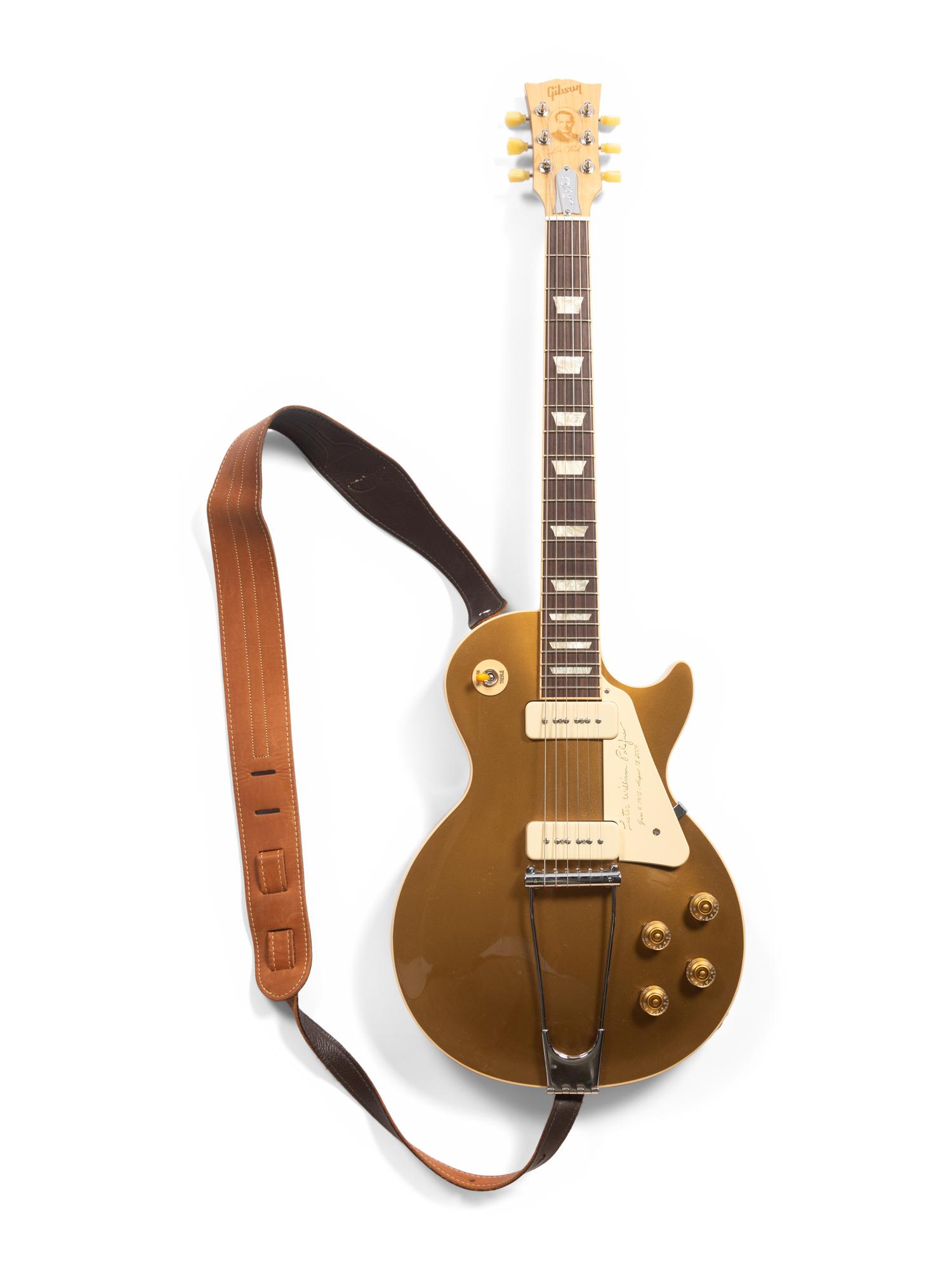 A Gibson Lester William Polsfuss Les Paul Gold Electric Guitar