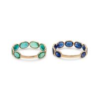 COLLECTION OF GEMSTONE RINGS