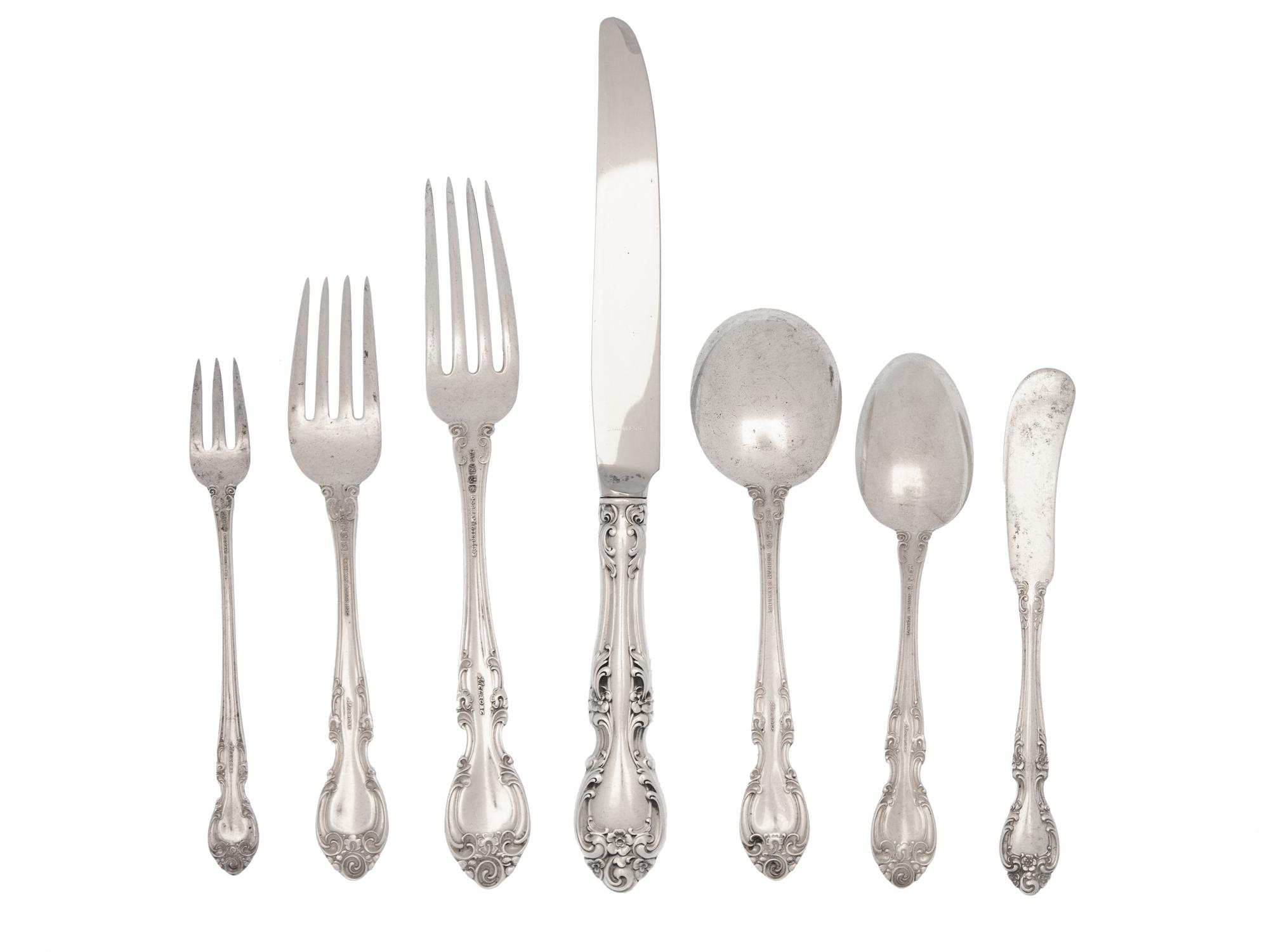 An American Silver Flatware Service