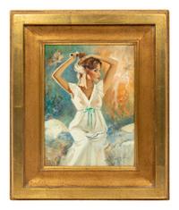 Woman in Nightgown
