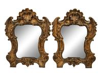 Two Italian Rococo Gilt Framed Mirrors — 18TH CENTURY