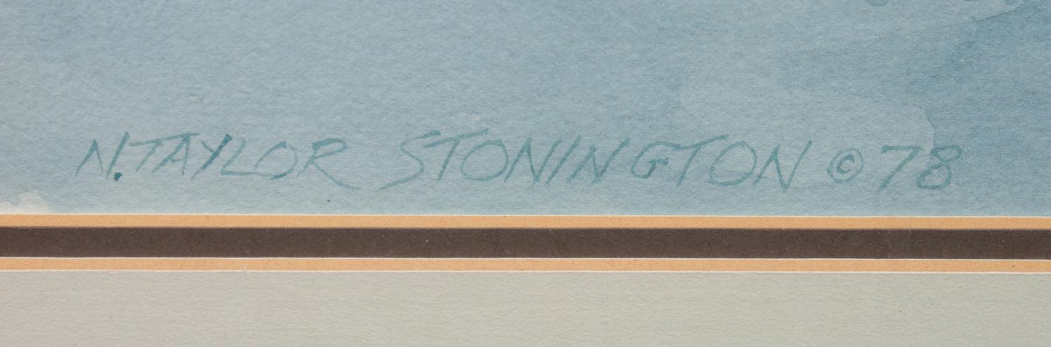 Three Paintings: Misty Mountain , 1980; Harbor Scene , 1980; Rocky Shoreline , 1978