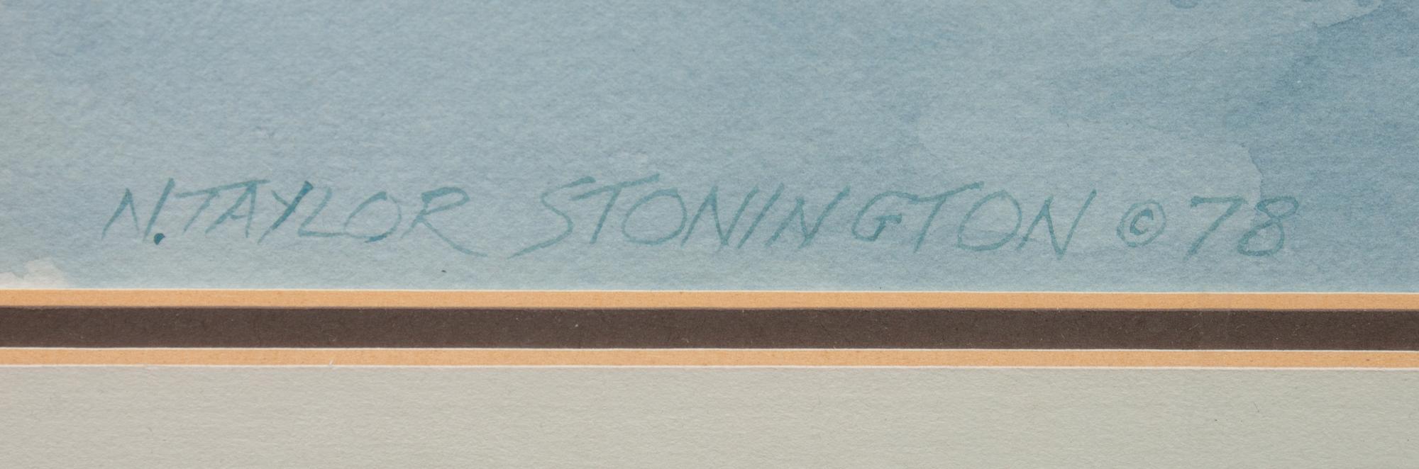 Three Paintings: Misty Mountain , 1980; Harbor Scene , 1980; Rocky Shoreline , 1978