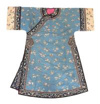 A Chinese Embroidered Silk Robe Length 55 inches. — EARLY 20TH CENTURY