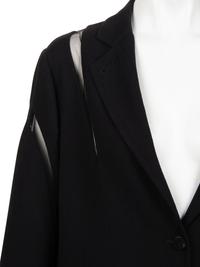 Ralph Rucci Wool Jacket with Silk Net Inserts, 2015
