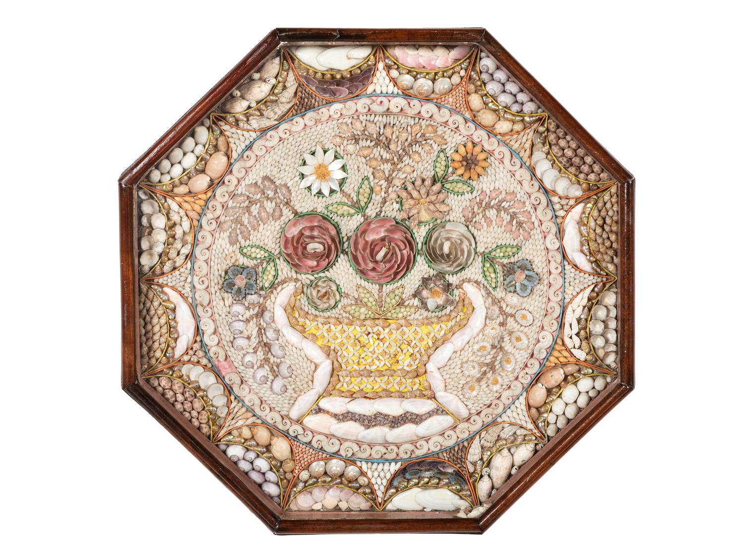 A Floral Shellwork Sailor's Valentine