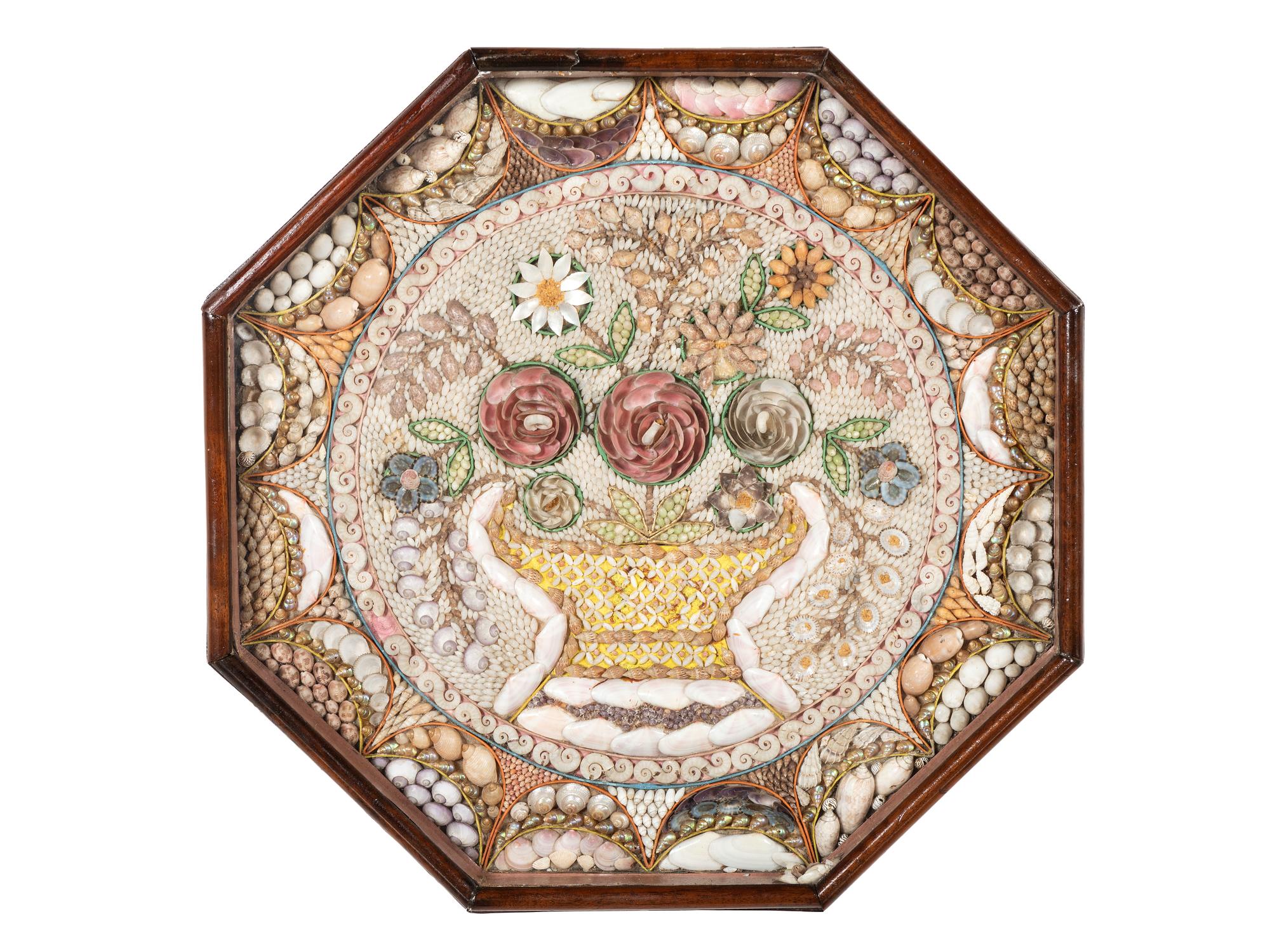A Floral Shellwork Sailor's Valentine