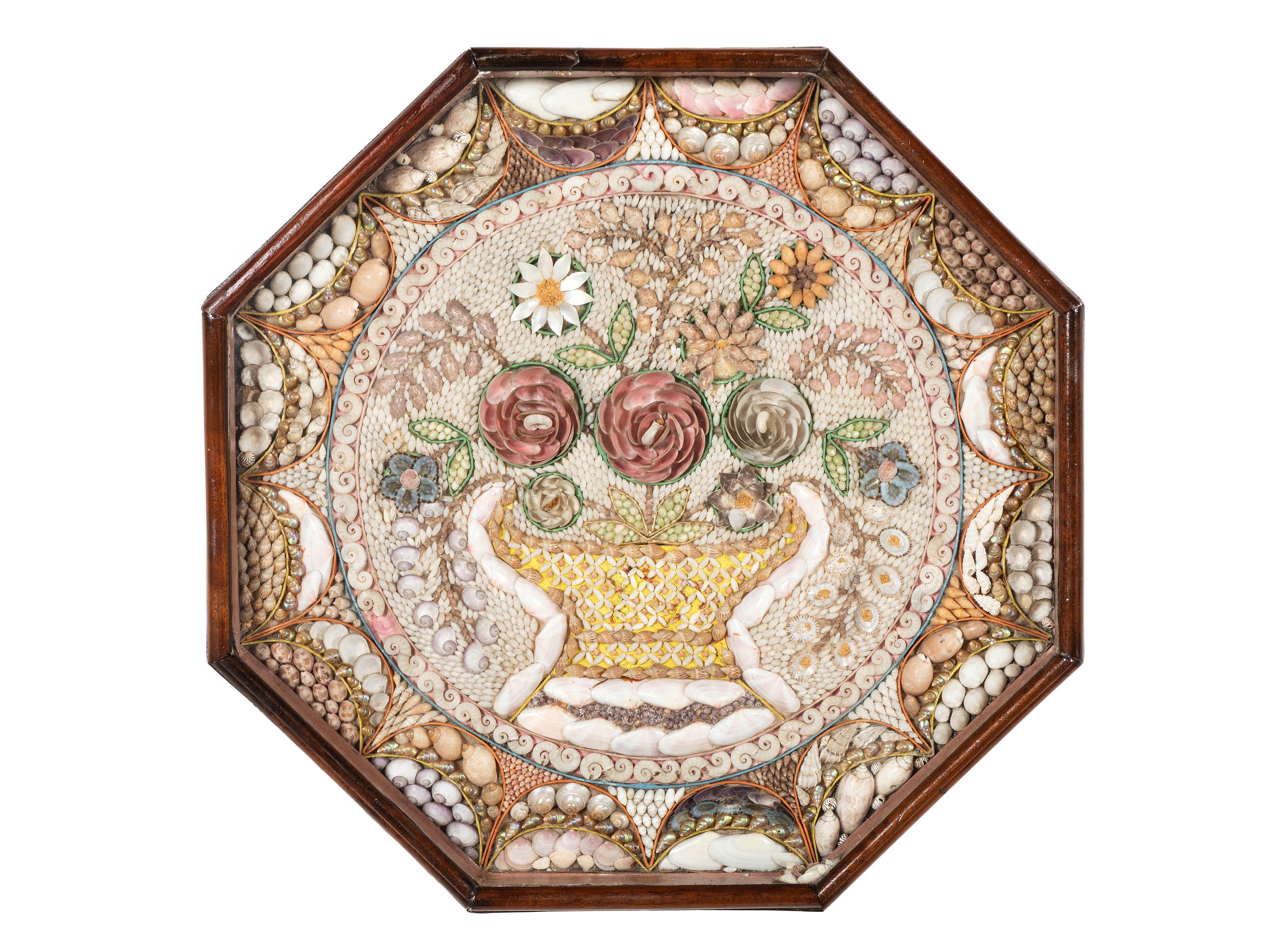 A Floral Shellwork Sailor's Valentine