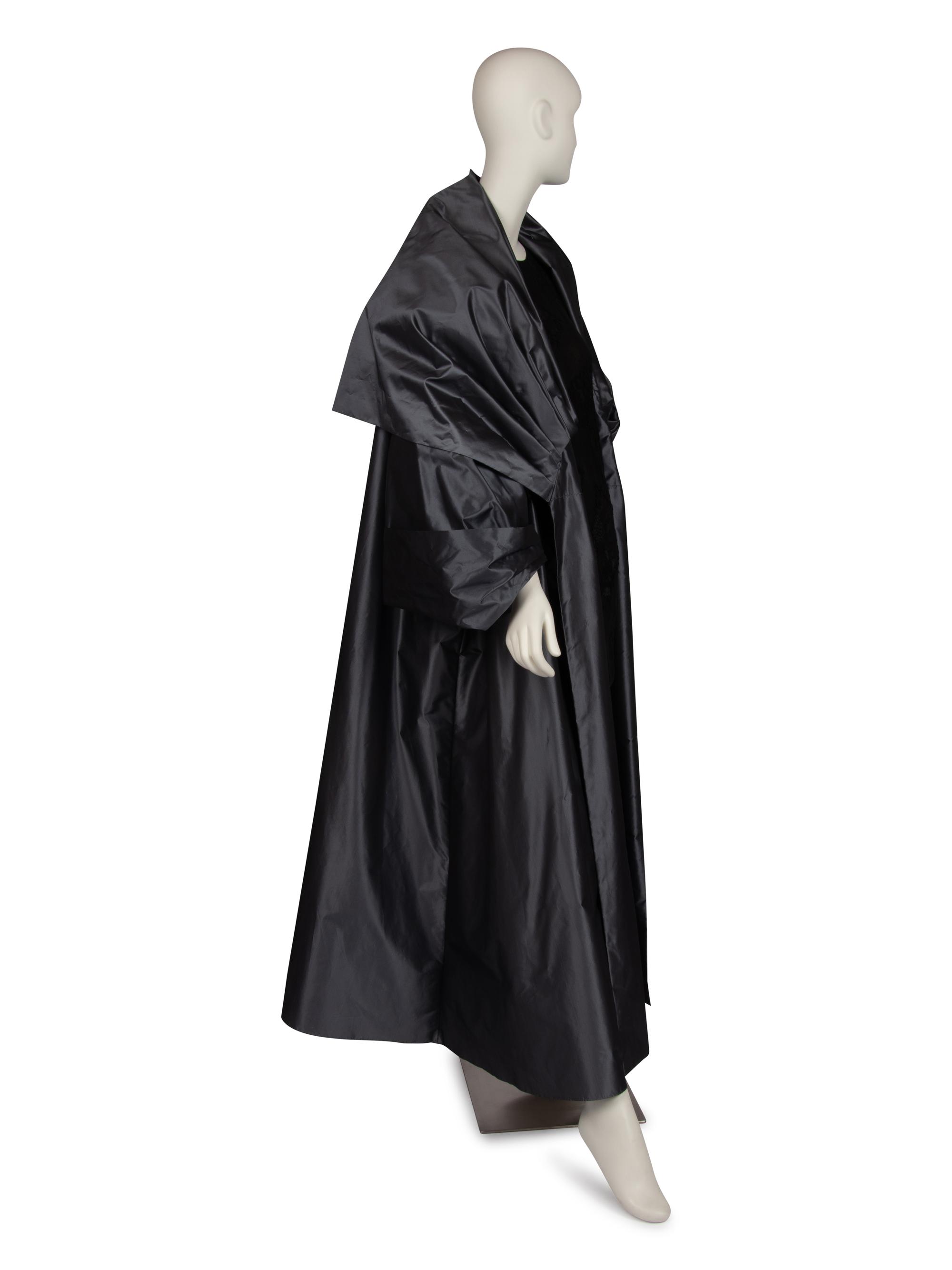 Christian Dior Haute Couture Silver Taffeta Coat, Autumn/Winter 1988-89