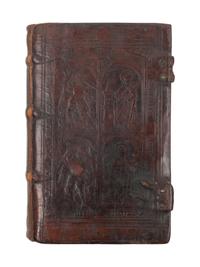 [Binding - 16th Century English]. Homer (?8th century B.C.E.). Opera , in Latin. Antwerp: Joannes Grapheus, 1528.