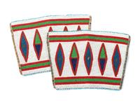 Blackfeet Beaded Canvas Cuffs
