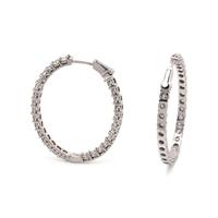 DIAMOND HOOP EARRINGS