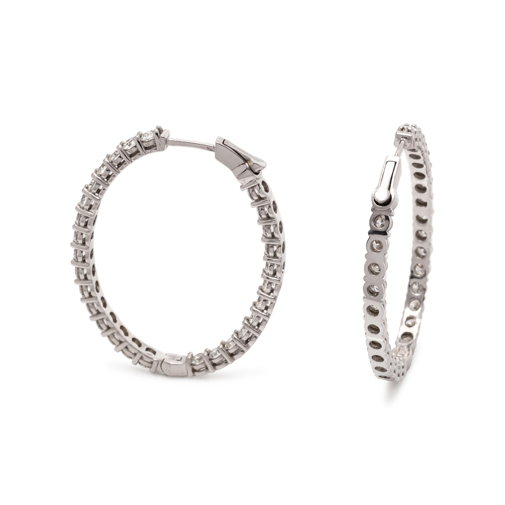 DIAMOND HOOP EARRINGS