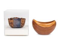 Two Wooden Craft Bowls