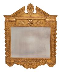 A Pair of George II Style Giltwood Mirrors