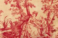 RELEASED TO MUSEUM -- Four Fragments/Lengths of Printed Textiles, Late 18th - Early 19th Century - One is Toile de Jouy