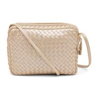 Bottega Veneta, Metallic Intrecciato Shoulder Bag