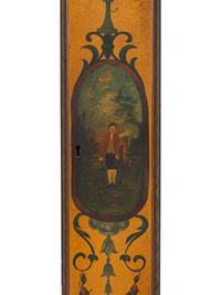 A Painted Mahogany Grandmother Clock — Colonial Mfg. Co., Zeeland Michigan
