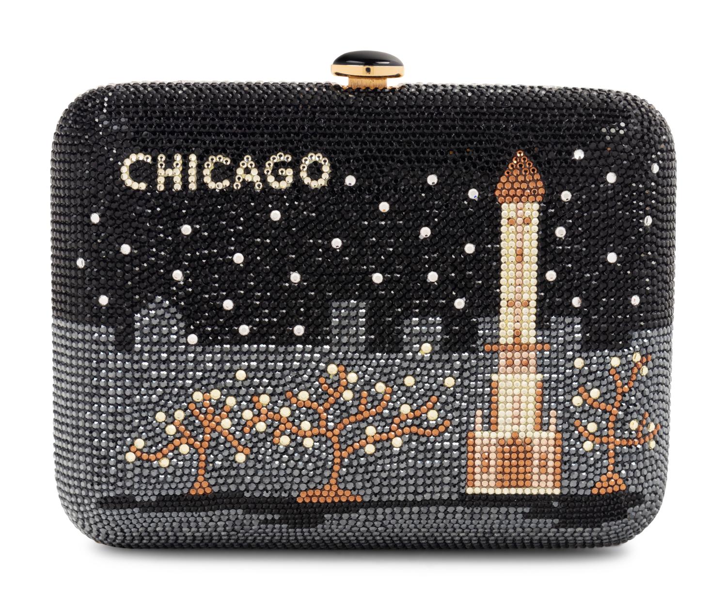 Judith Leiber Chicago Rhinestone Minaudière