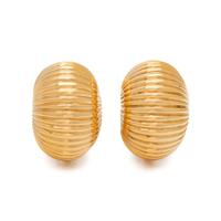 CARTIER, YELLOW GOLD EARCLIPS