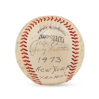 A 1973 New York Yankees Team Signed Autograph Baseball (Beckett Authentication Services Letter of Authenticity)
