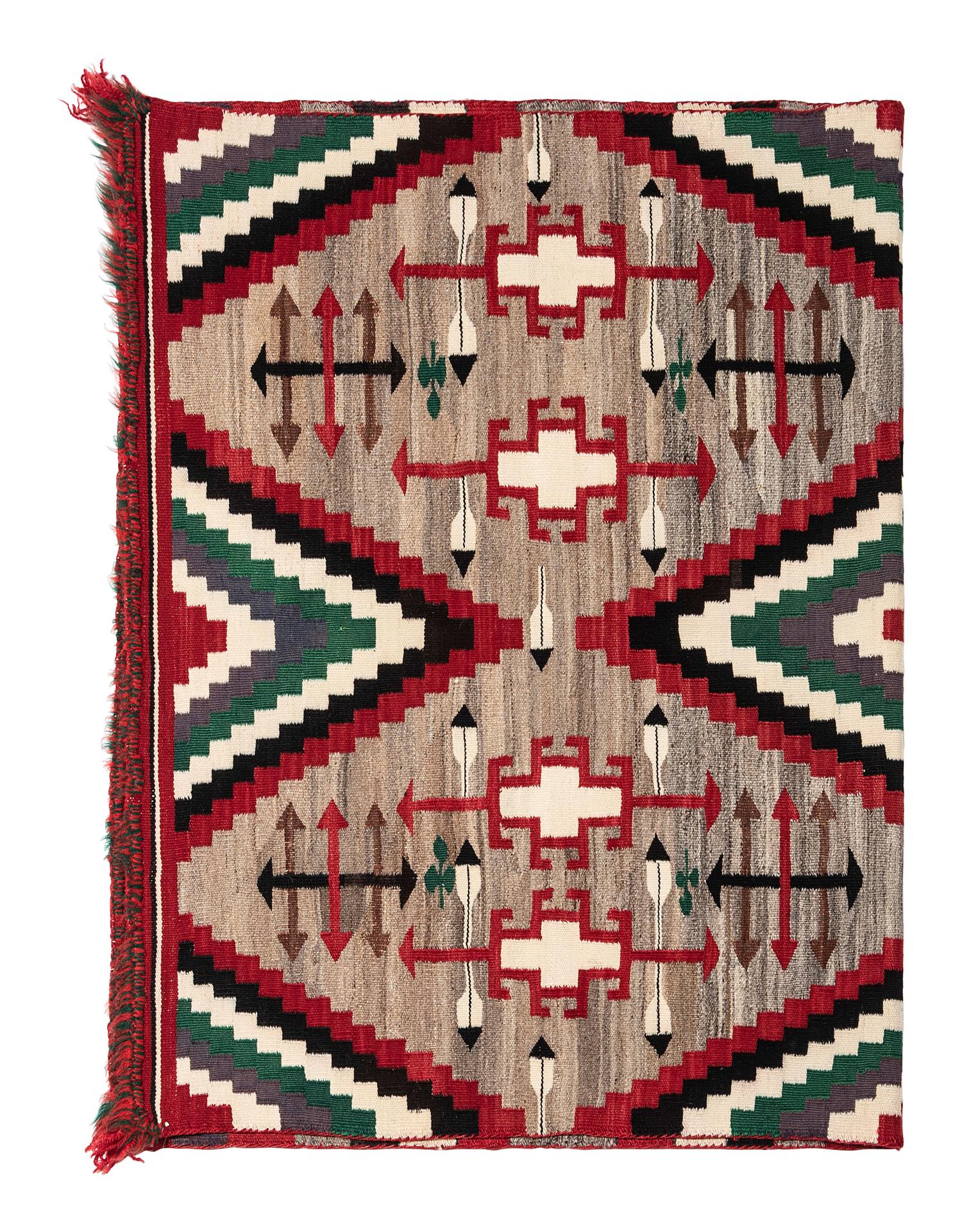 Navajo Germantown Double Saddle Blanket / Rug