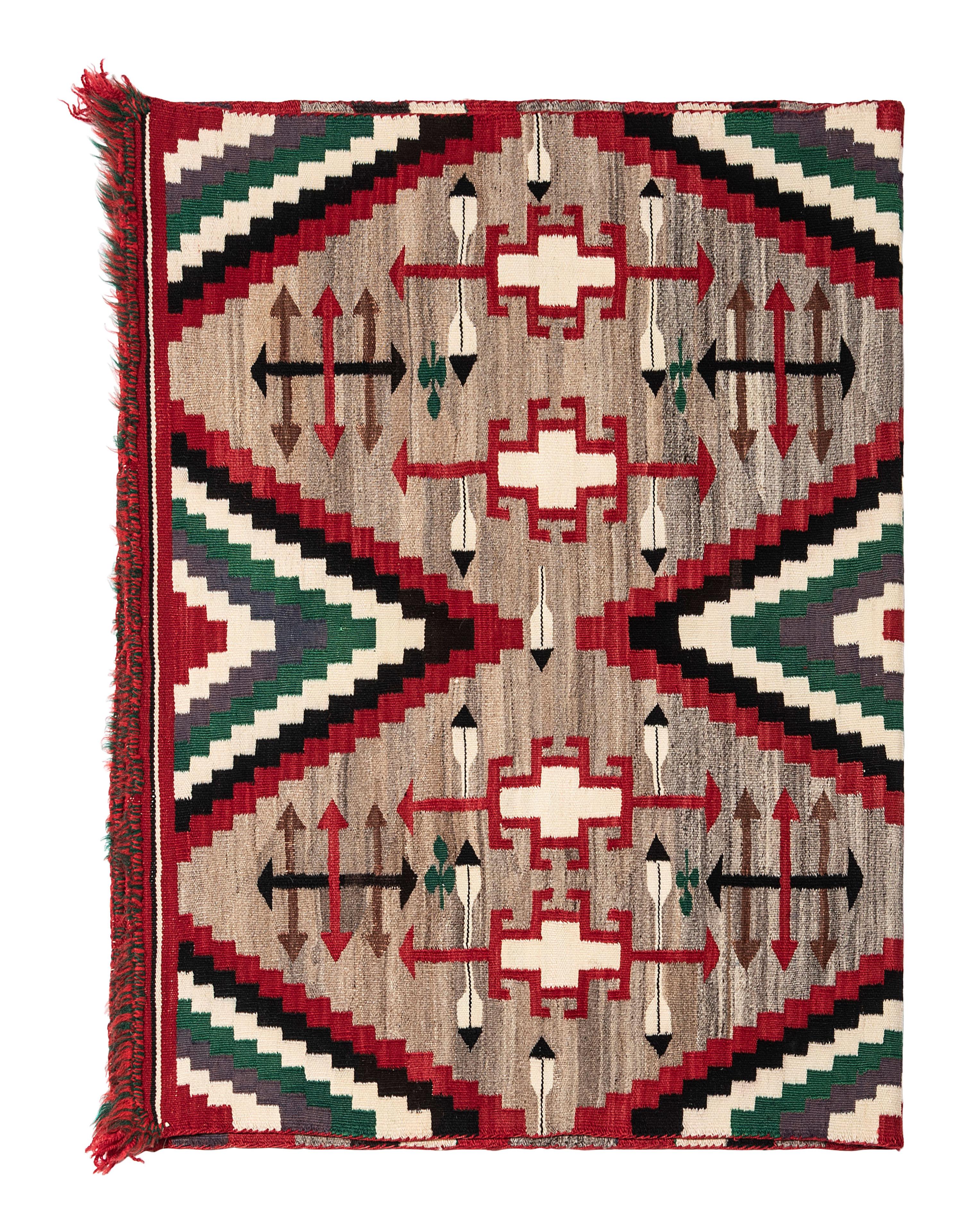 Navajo Germantown Double Saddle Blanket / Rug