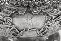 An American Silver Vase with Reticulated Rim