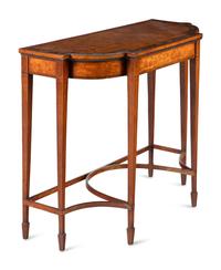 A George III Painted Satinwood Console Table