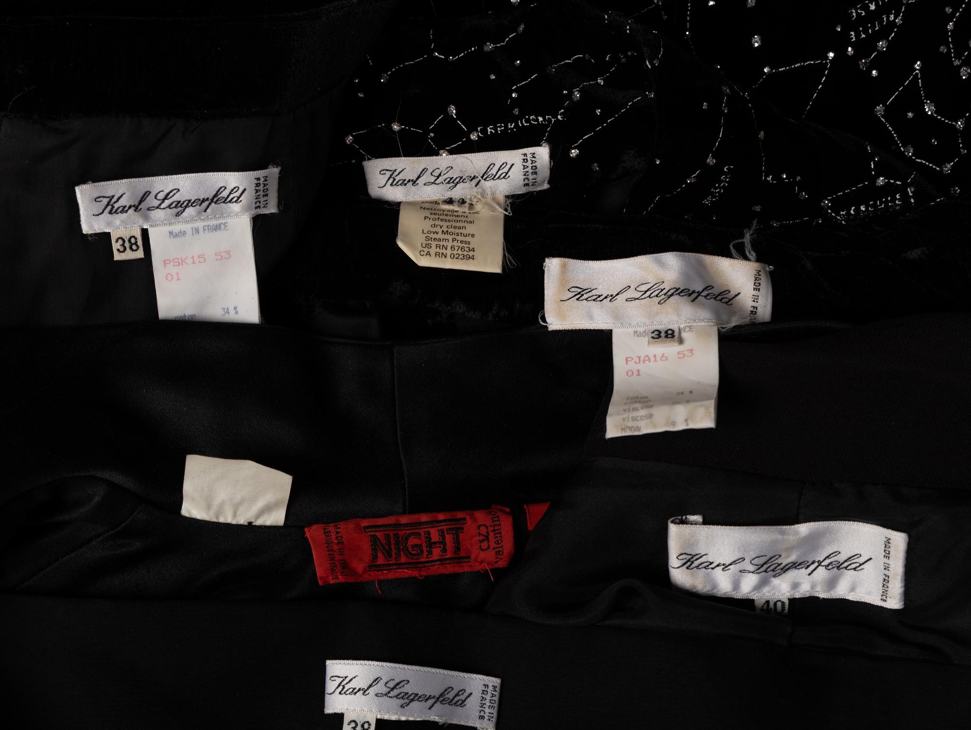 Karl Lagerfeld & Valentino, Two Ensembles & Two Tops