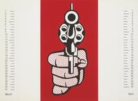 Roy Lichtenstein (American, 1923-1997) — Pistol (from Banner Multiples Calendar ), 1968