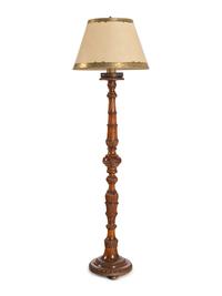 An English Mahogany Floor Lamp