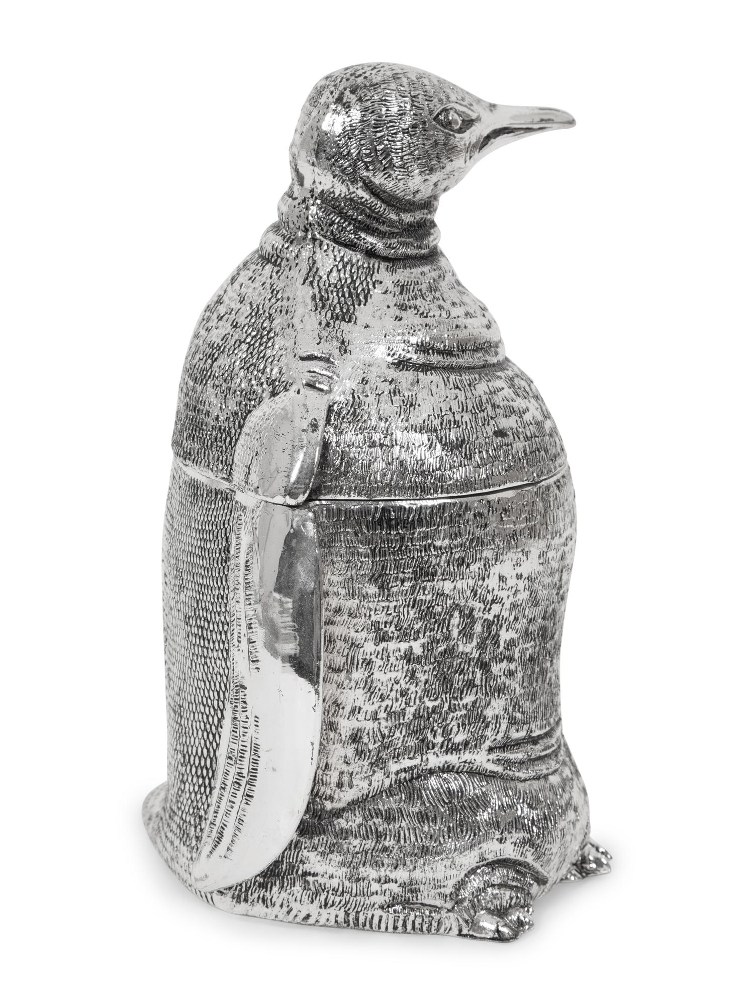 A Mauro Manetti Silver-Plated Penguin Ice Bucket