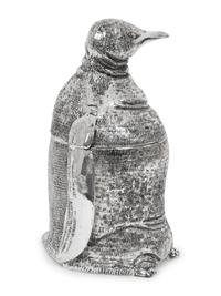 A Mauro Manetti Silver-Plated Penguin Ice Bucket