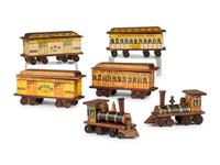 An R. Bliss Manufacturing Adirondack Rail Road Train Set