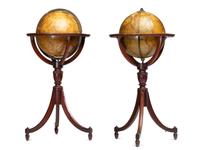 A Pair of Late Regency Cary’s 11-Inch New Terrestrial and Celestial Globes