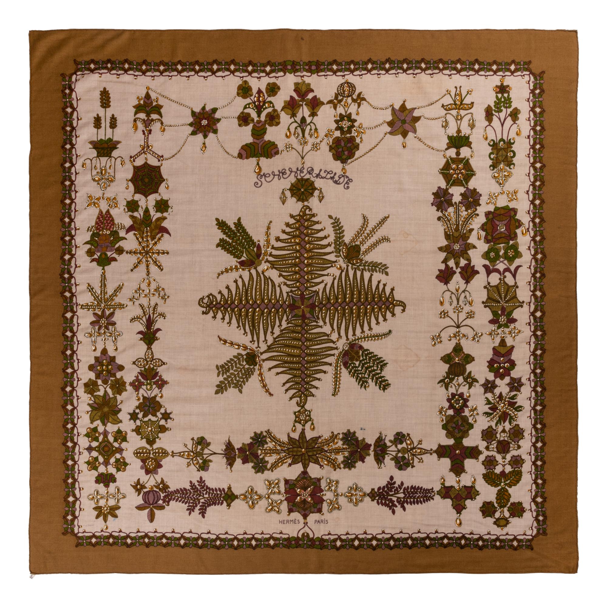 Hermès Cashmere/Silk Scarf
