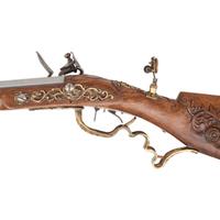 Carved Contemporary Flintlock Jaeger Rifle