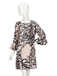 VALENTINO, PRINTED TIGER DRESS