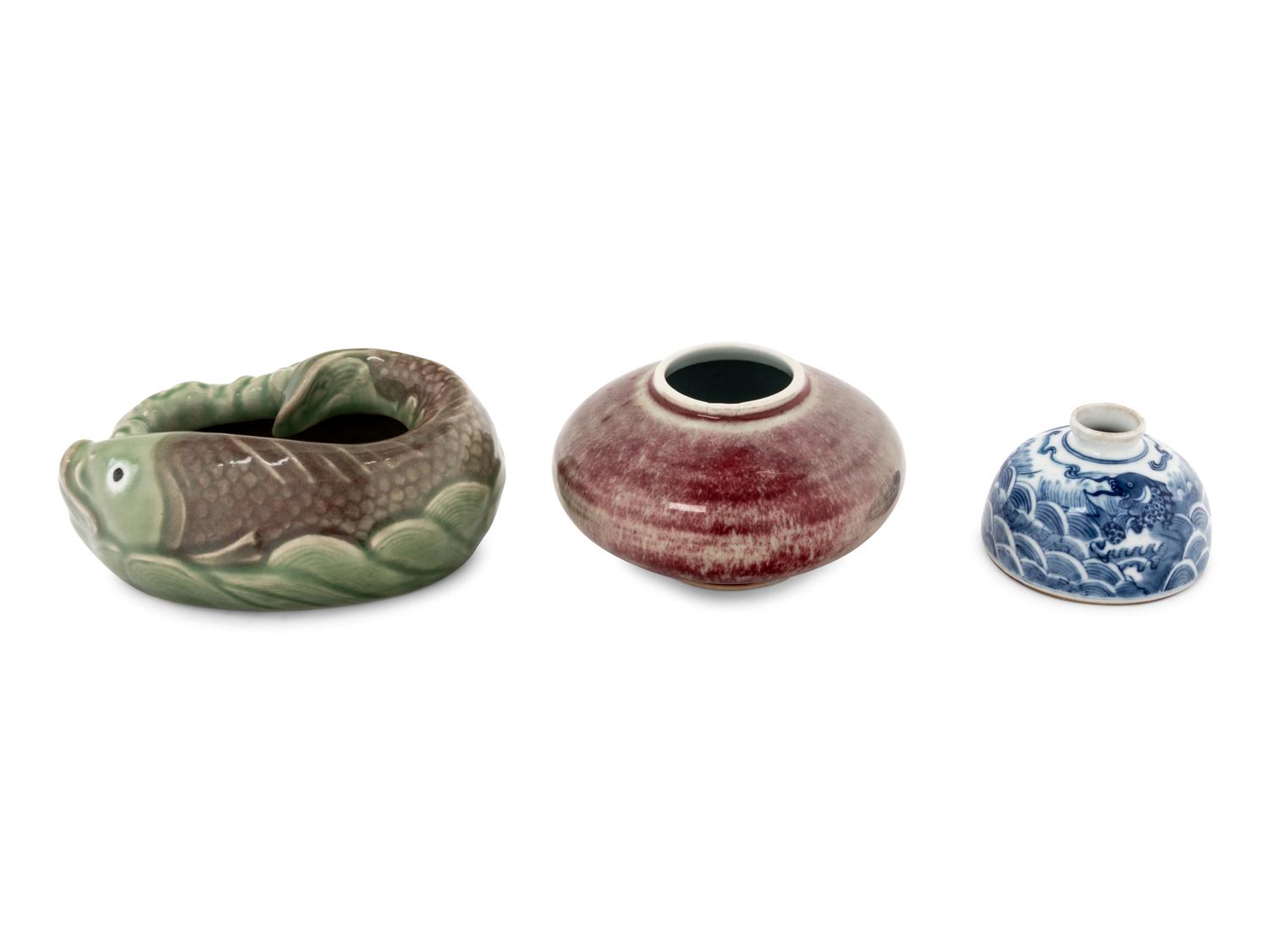 Three Chinese Porcelain Water Coupé